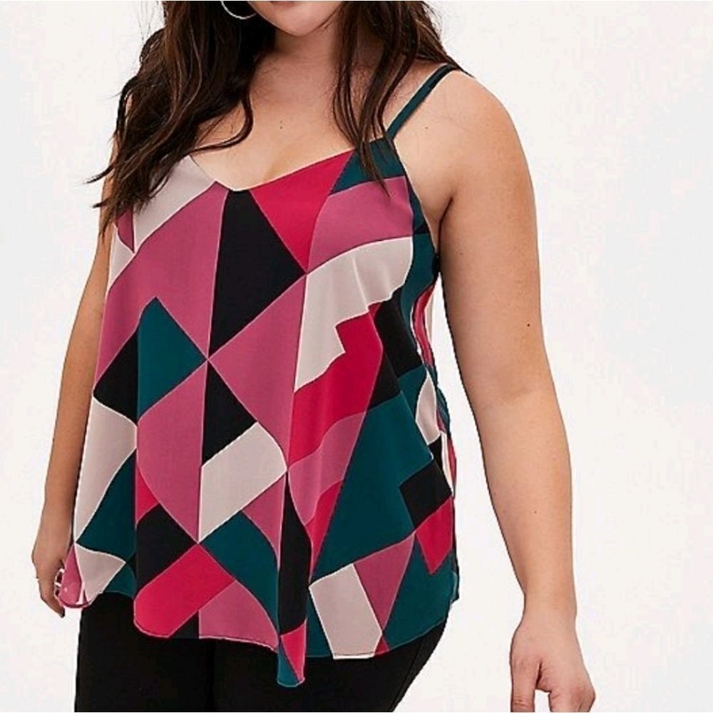 Torrid Sophie - multi geo chiffon swing cami 00